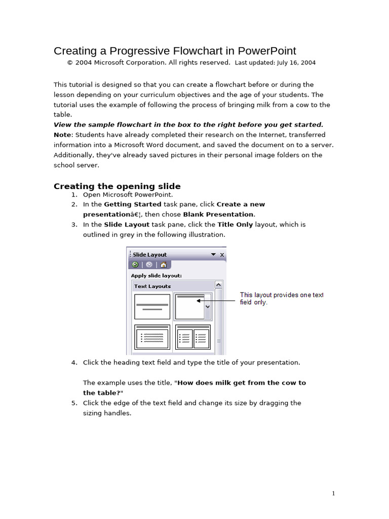 Create a Flowchart in PowerPoint | PDF | Software | System Software