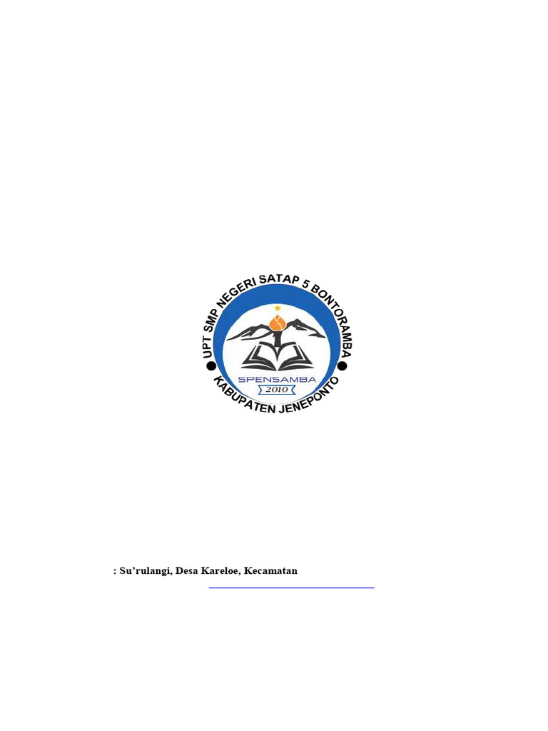 Program Perencanaan Sekolah UPT SMP Negeri Satap 5 Bontoramba TP 2023 ...
