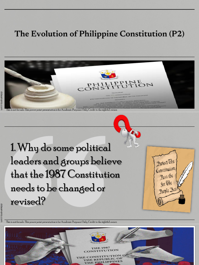 Amendments to the 1987 Philippine Constitution | PDF | Philippines ...