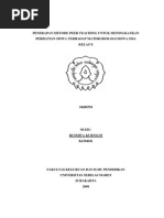 Download 09007 Penerapan Metode Peer Teaching Untuk Meningkatkan Perhatian Siswa Terhadap Materi Biologi Siswa Sma Kelas x by Rans Farikah SN95401111 doc pdf