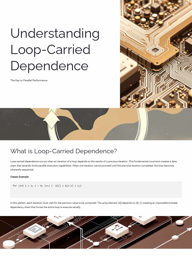 Loop-Carried Dependence in Parallel Computing | PDF | Computer ...