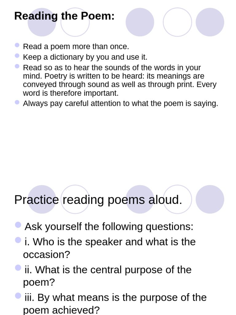 How to Analyze Poetry Effectively | PDF | Metre (Poetry) | Poetry