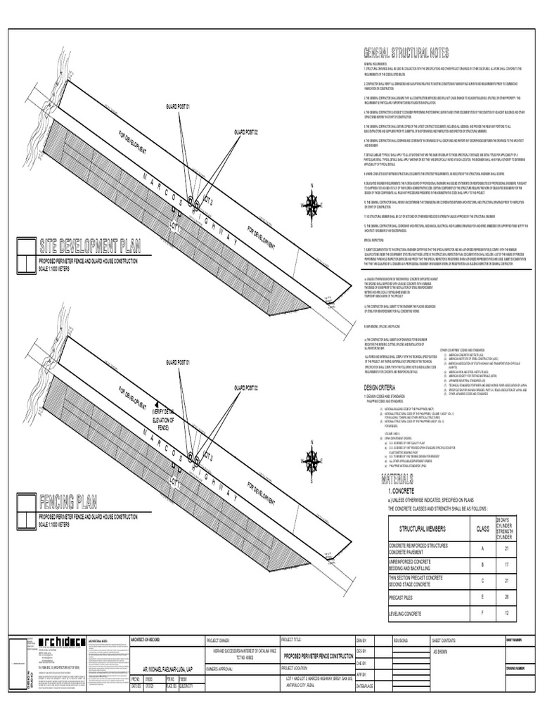 Ar 1 Fence Plan-Model - PDF TCT 409504 | PDF