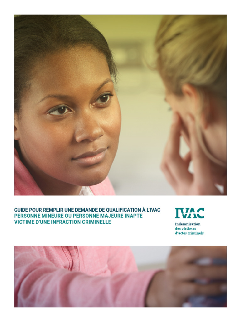 Guide de demande IVAC pour victimes | PDF | Crimes | Crime et violence