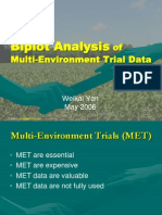 Biplot Analysis of MET Data IITA