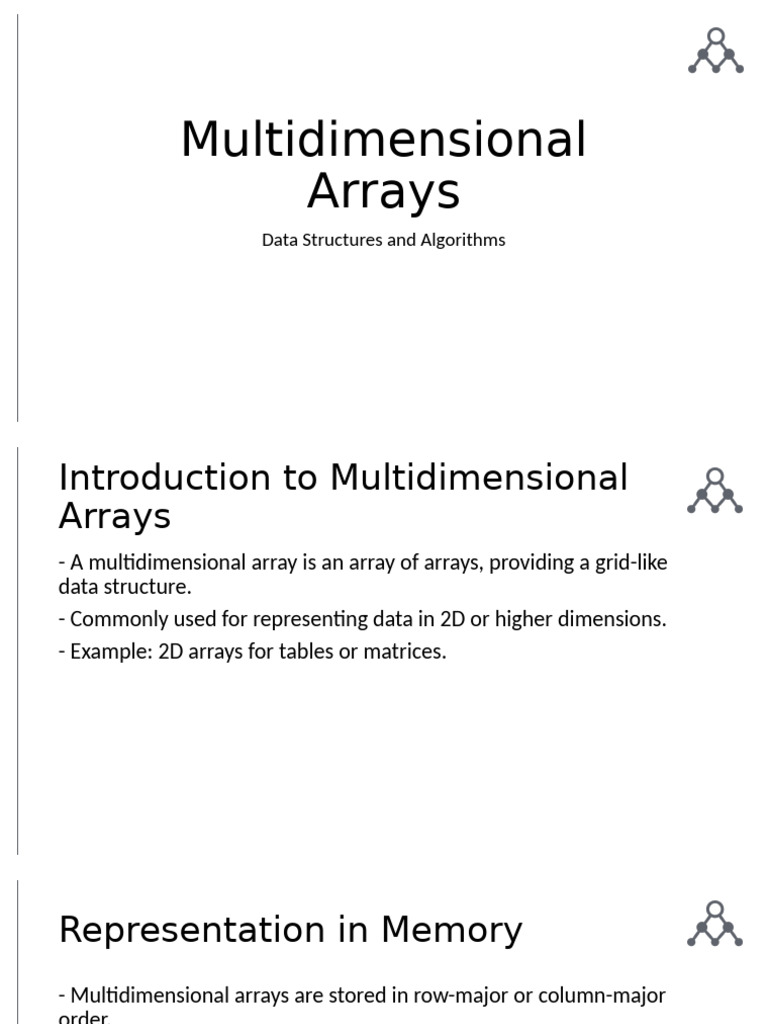 Understanding Multidimensional Arrays | PDF | Matrix (Mathematics ...