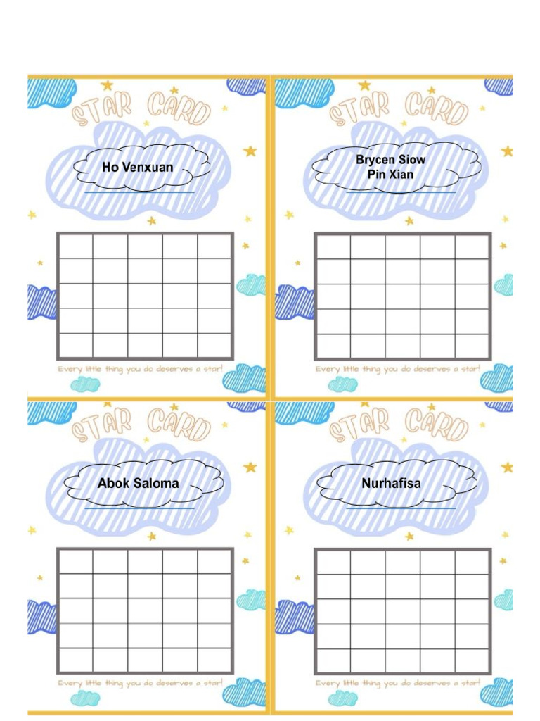 Star Card | PDF