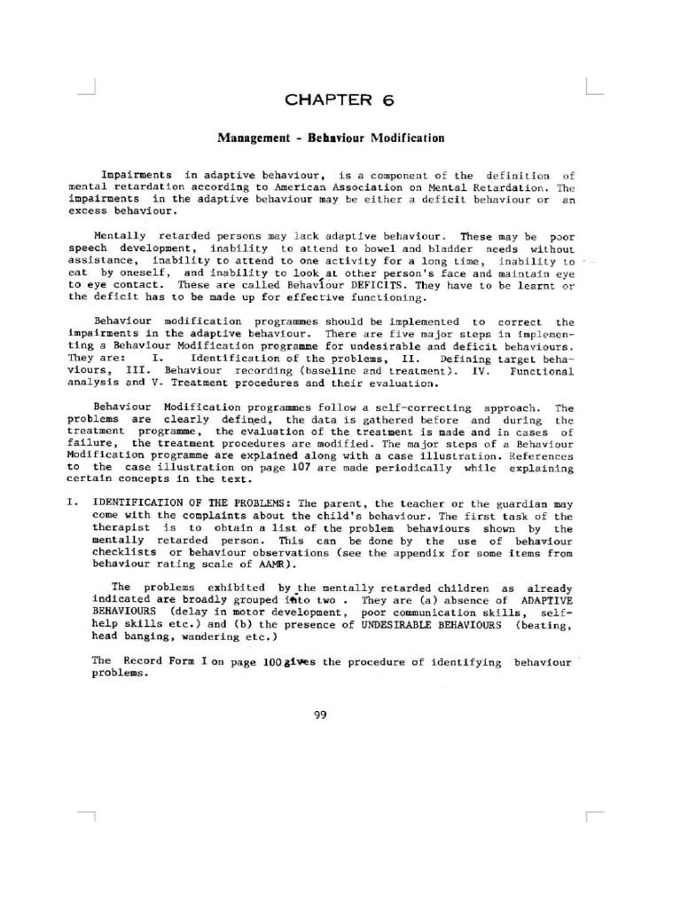 Behaviour Modification - 1 | PDF