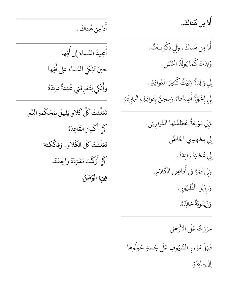 أَنا مِن هُناكَ | PDF