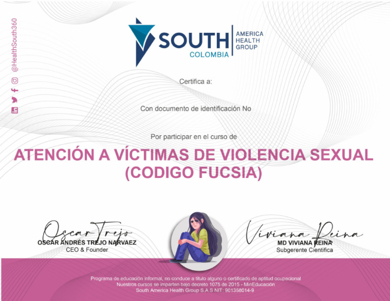 Curso Atencion Integral en Salud de Las Victimas de Violencia Sexual | PDF