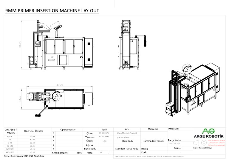 9mm Primer Insertion Machine Lay-Out | PDF
