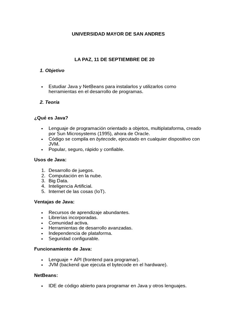 P 1 Lmec 237 | PDF | Java (lenguaje de programación) | máquina virtual ...