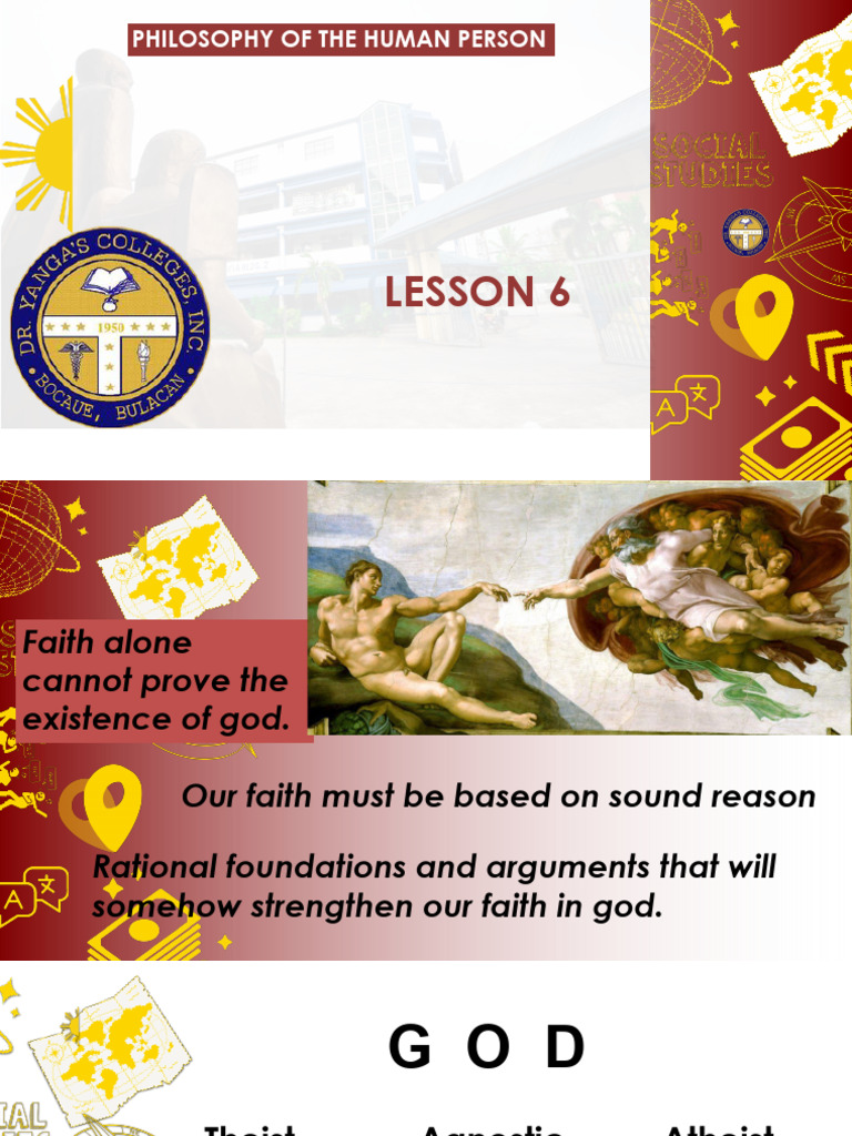 Lesson 6 - God - S Existence | PDF | Existence Of God | Epistemology