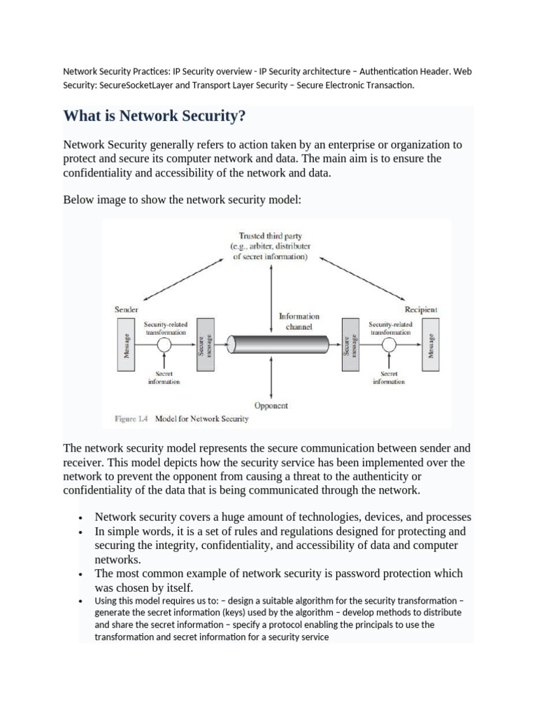 Network Security and IPSec Overview | PDF | Computer Network | Security