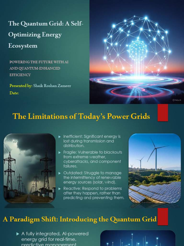 The Quantum Grid.pptx | PDF | Electrical Grid | Artificial Intelligence