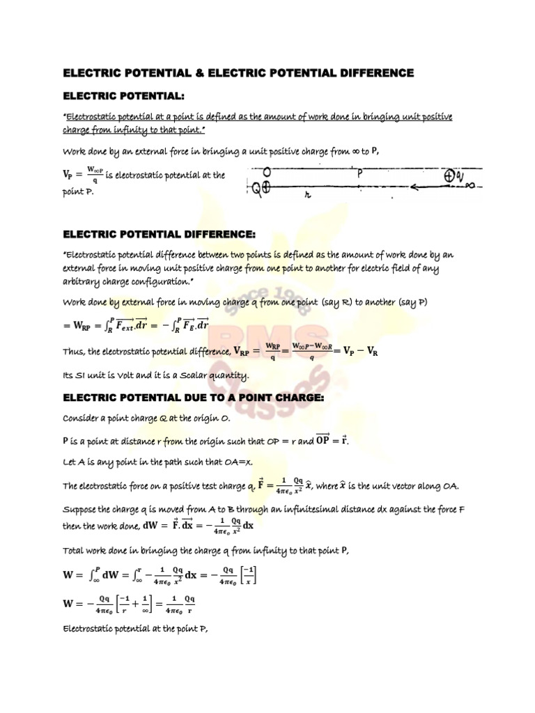 Electric Potential and Its Variations | PDF | Electric Field | Sphere