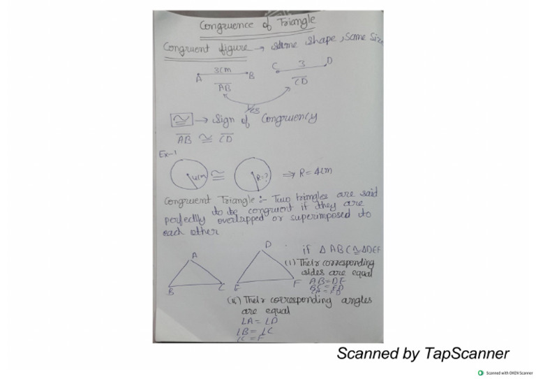 Triangles (1) 1-1 | PDF