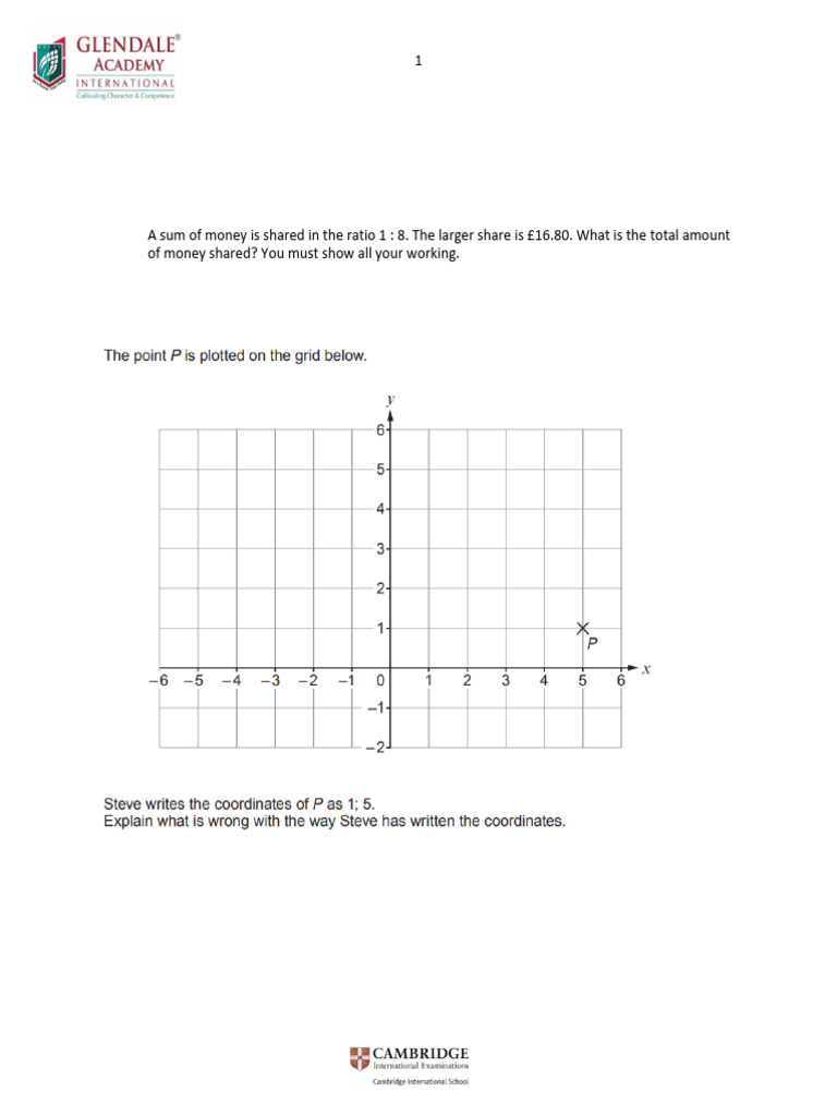 Math Revision Questions and Solutions | PDF