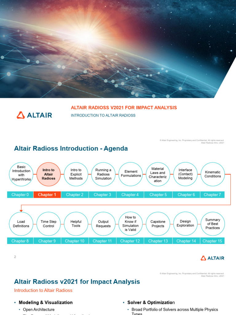 Altair Radioss v2021 Impact Analysis Guide | PDF | Simulation | Engineering