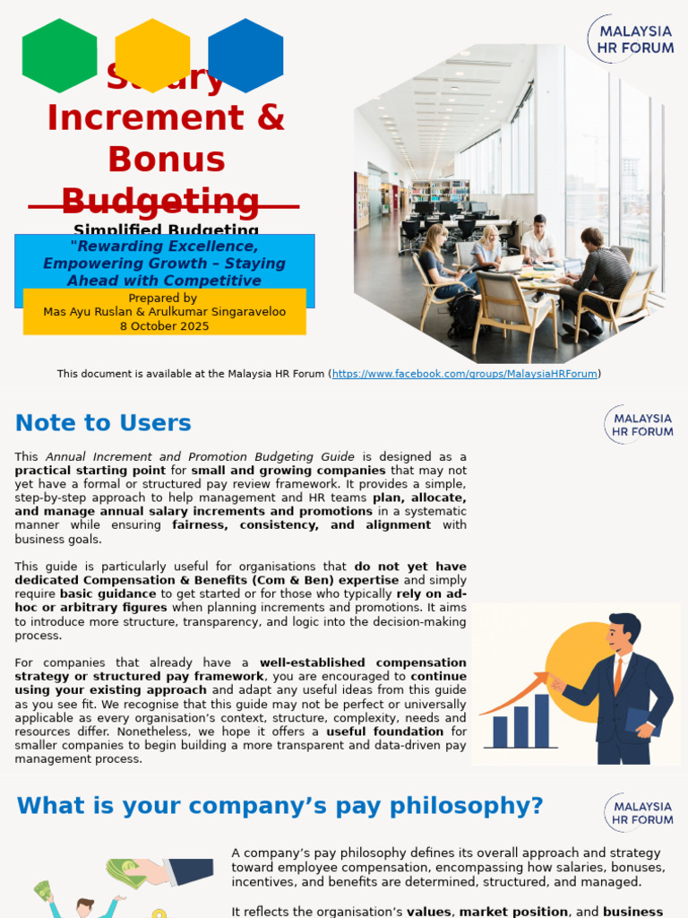 Salary Increment & Bonus Budgeting Systematics For SMEs | PDF | Cost Of  Living | Inflation