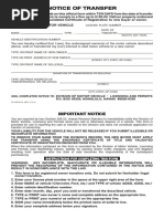 MR9 Vehicle Ownership Transfer Form | PDF | Prices | License
