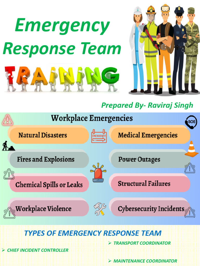 Emergency Response Team Roles and Duties | PDF | Emergency | First Aid