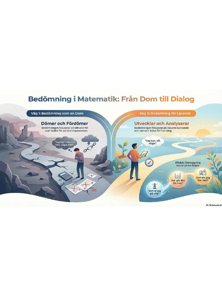 UNIT 1 INFOGRAPH Matematikbedömning Från Dom Till Dialog | PDF