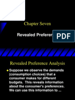 Chapter Seven: Revealed Preference