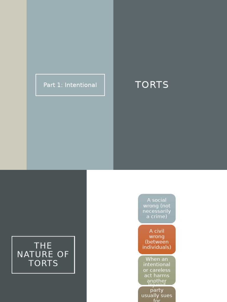 Understanding Intentional Torts and Liability | PDF | Tort | Damages
