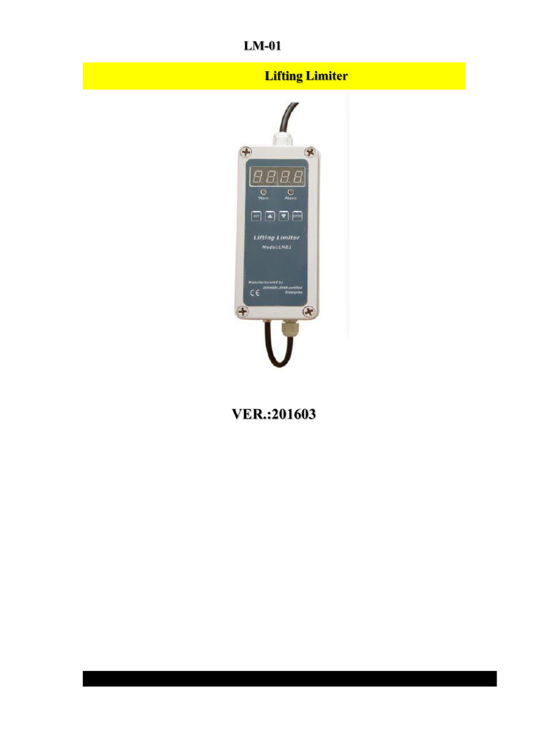Load Limiter LM01 | PDF | Electrical Wiring | Power Supply