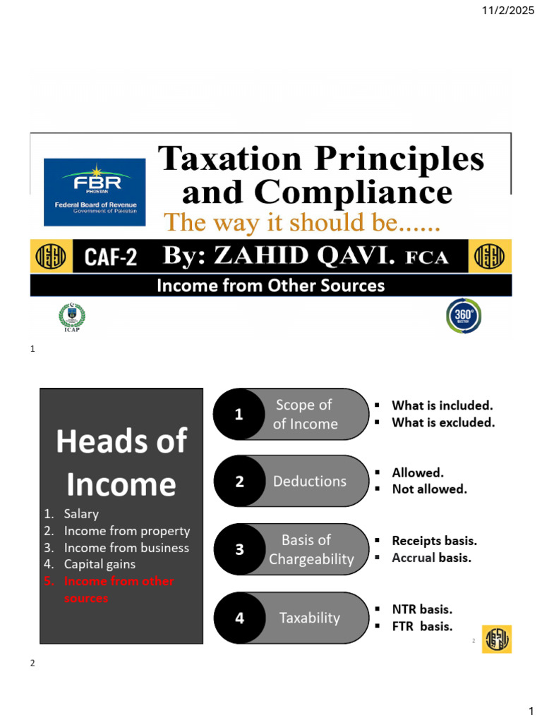 Income From Other Sources | PDF | Dividend | Taxes