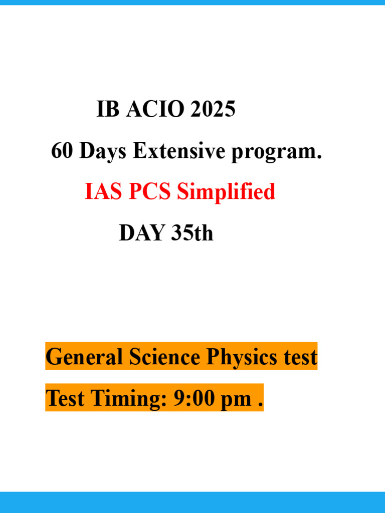 Day 35th Ib Acio 2025 | PDF