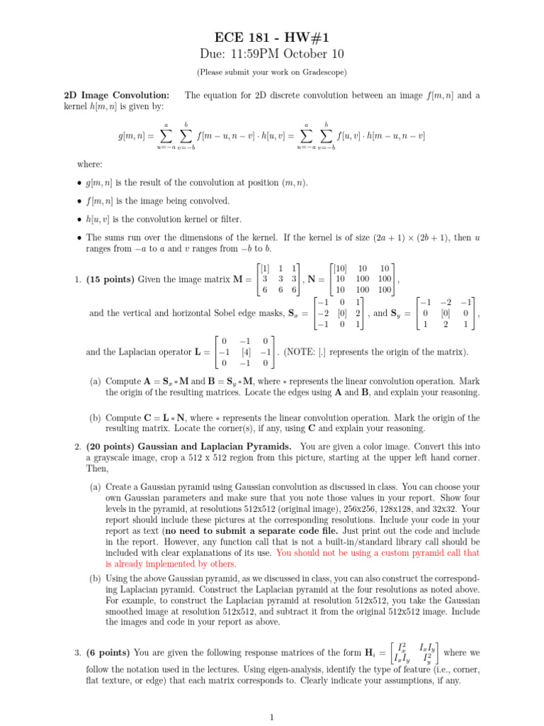 ECE181_F25_HW1 | PDF | Applied Mathematics | Algorithms