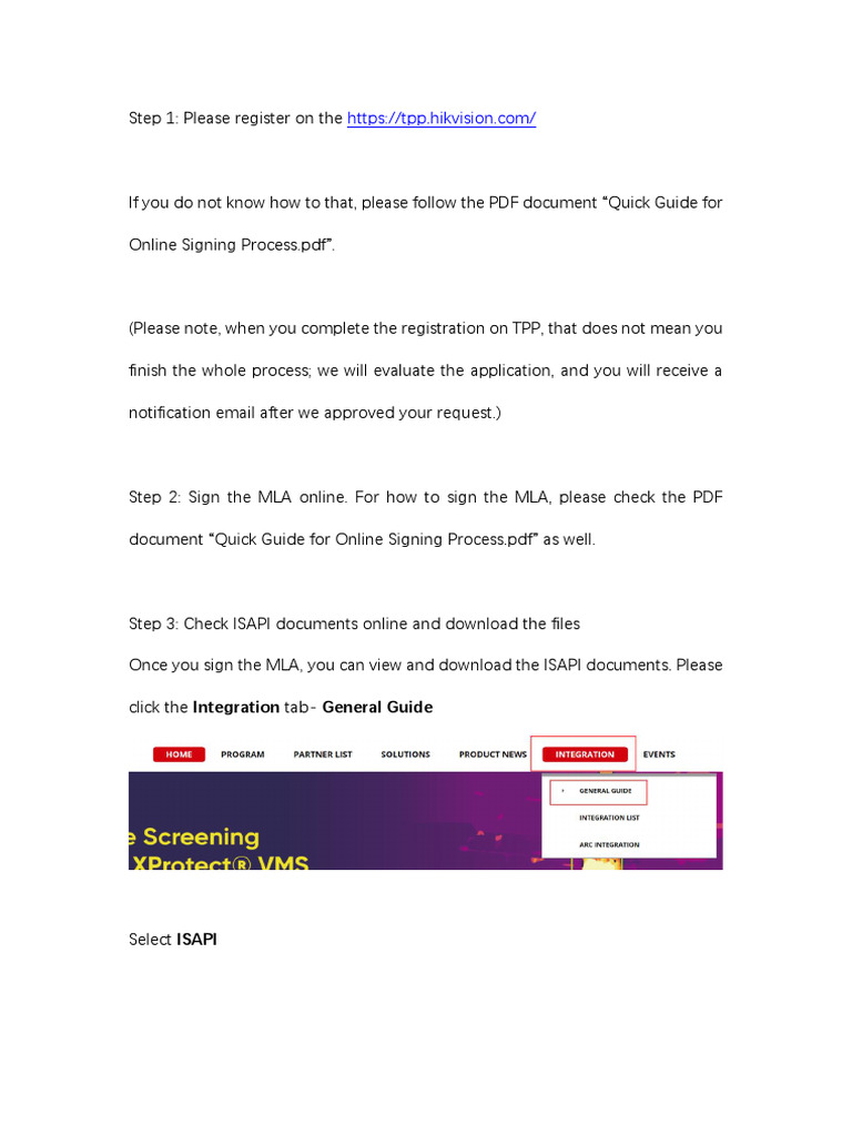 Guide to Online Signing Process | PDF