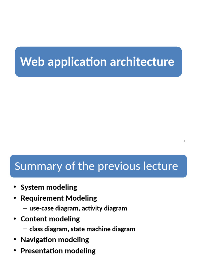 7-Lec 7 (Web Application Architecture) | PDF | World Wide Web ...