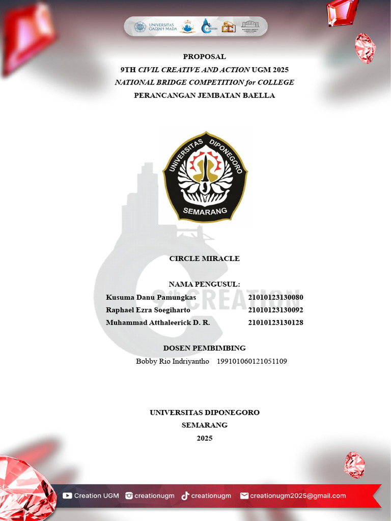 Proposal Circle Miracle Undip | PDF