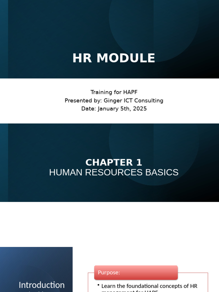 HR Management Training for HAPF | PDF | Performance Appraisal | Payroll