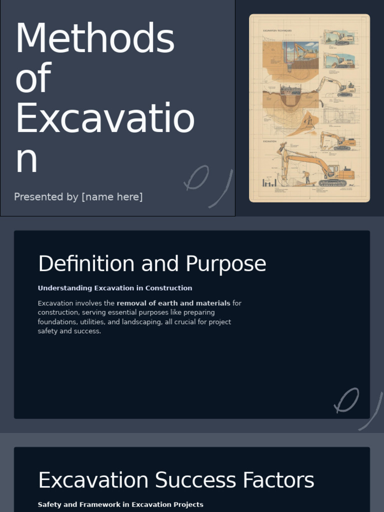 Excavation Methods and Safety Guide | PDF
