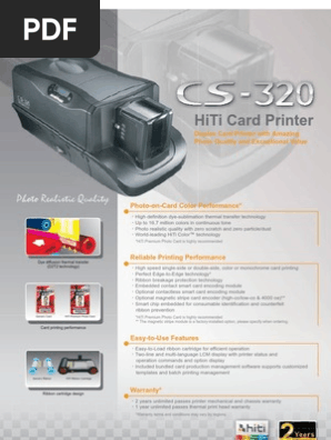 cs 320 hiti card printer