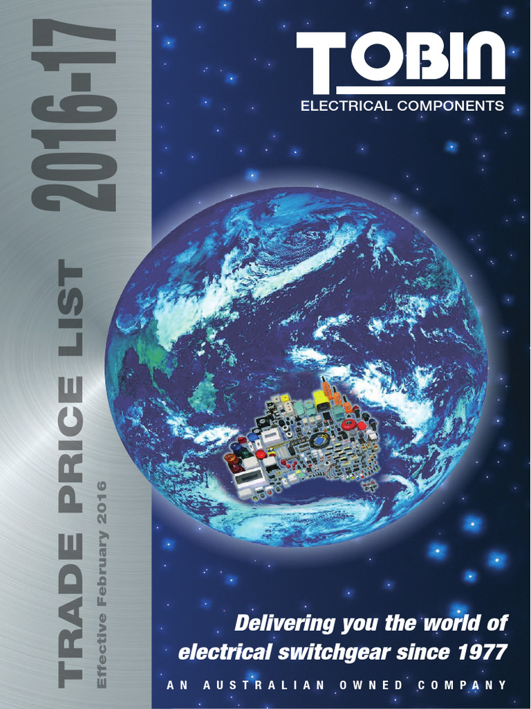 Tobin Electrical Components Price List | PDF | Relay | Switch
