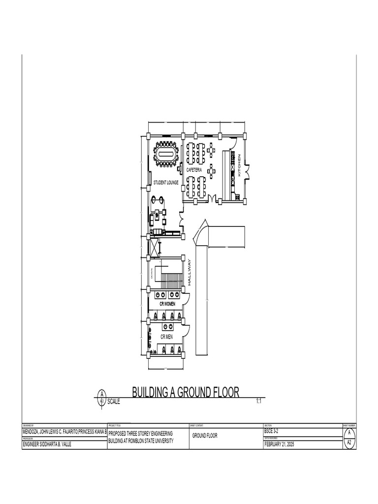 Ground Floor Bldg a-Model | PDF