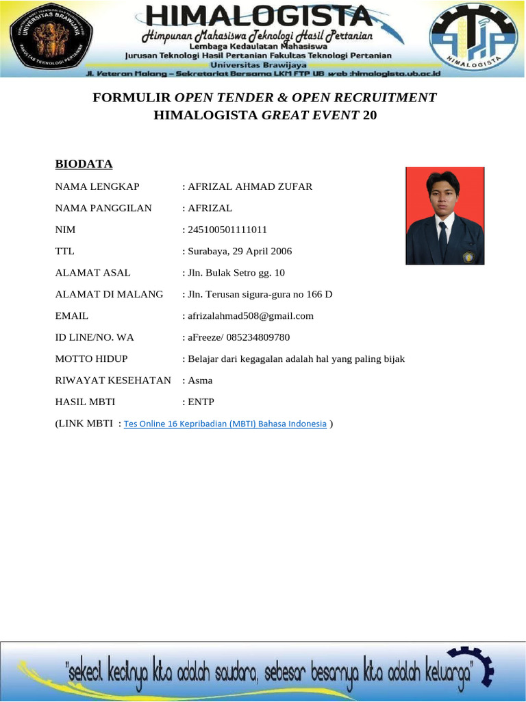 Form Optend & Oprec HGE 20 | PDF