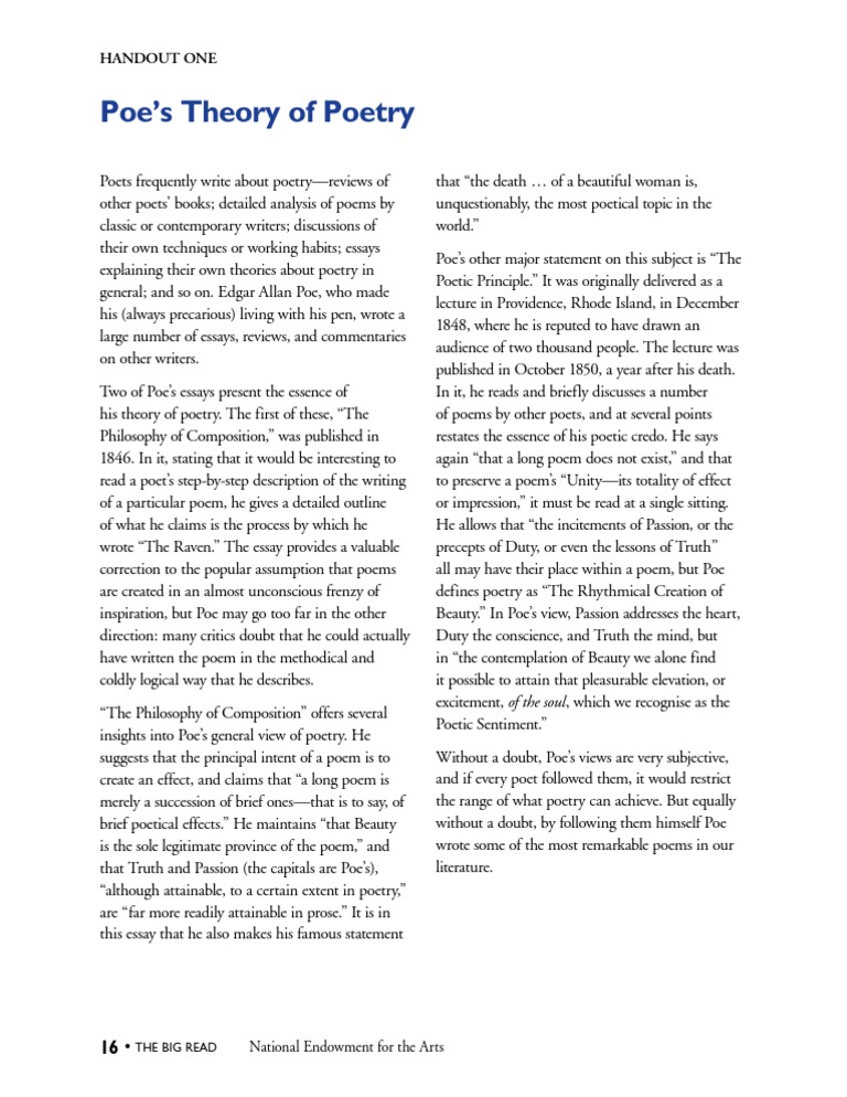 Handout 1 | PDF | Classics | General Fiction