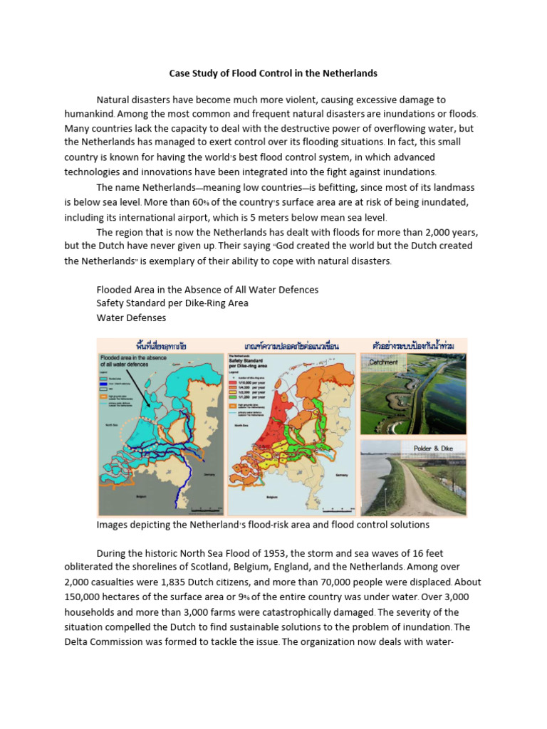 Netherlands' Delta Works Flood Control System | PDF