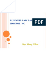 Business Law Lawyer in Monroe NC