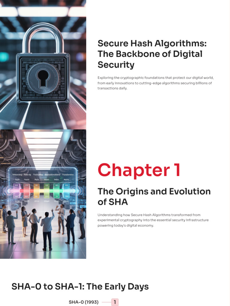 Evolution of Secure Hash Algorithms | PDF | Cryptography | Computer ...