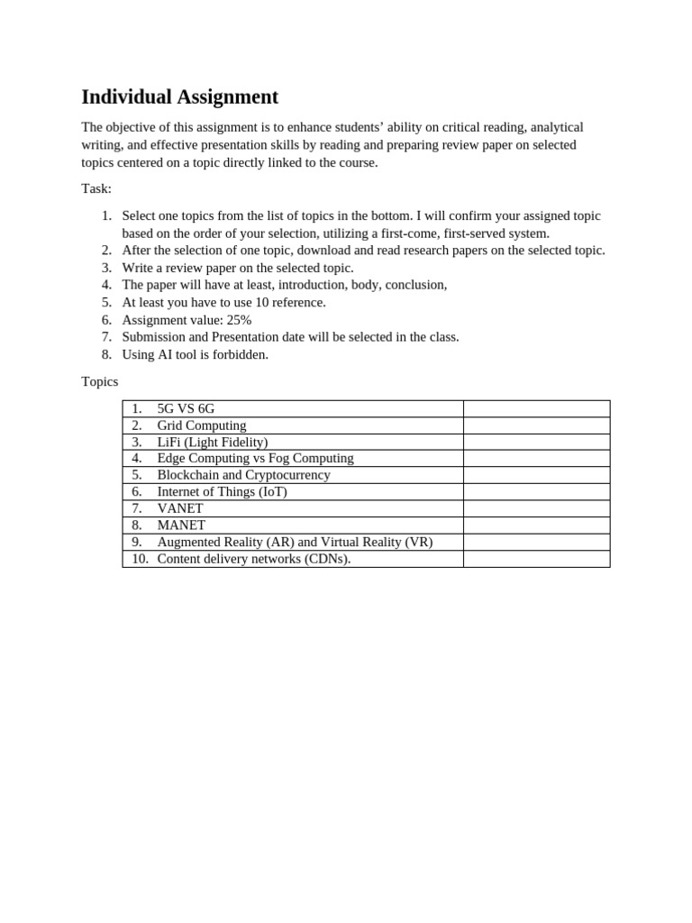Individual Assignment | PDF
