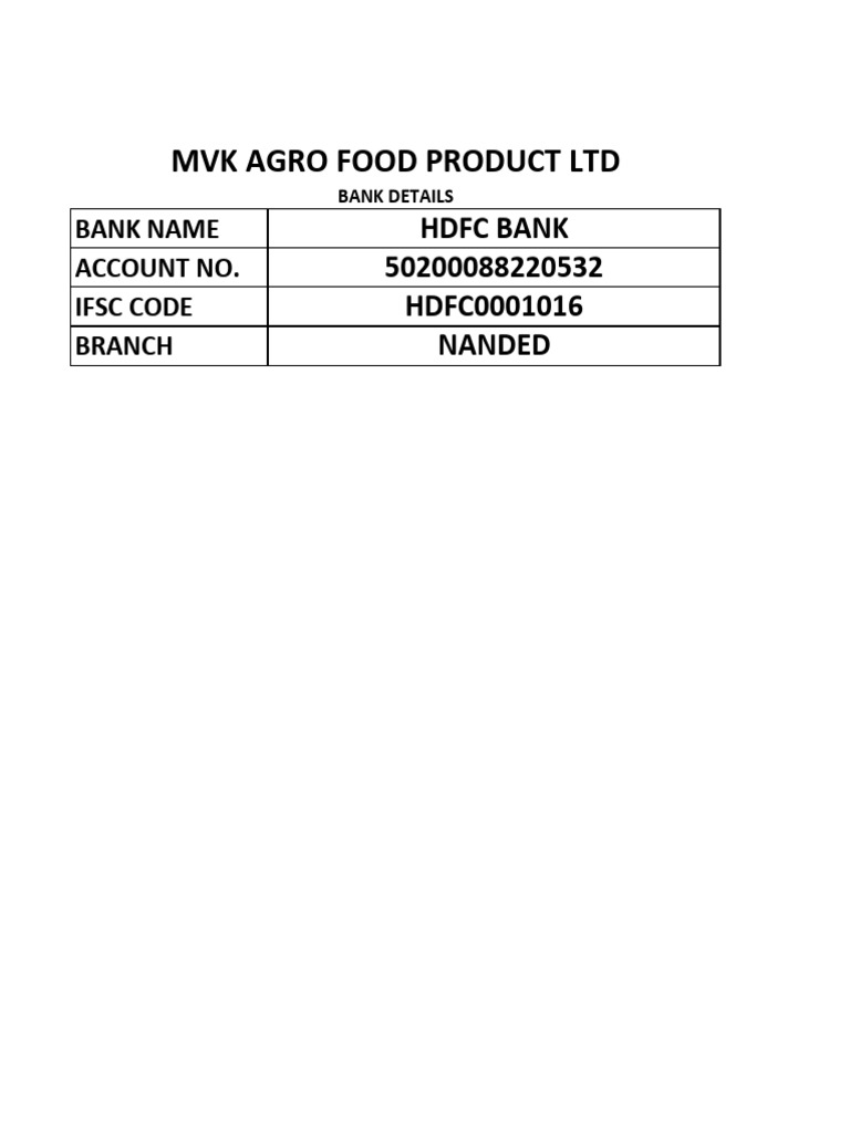 MVK HDFC | PDF