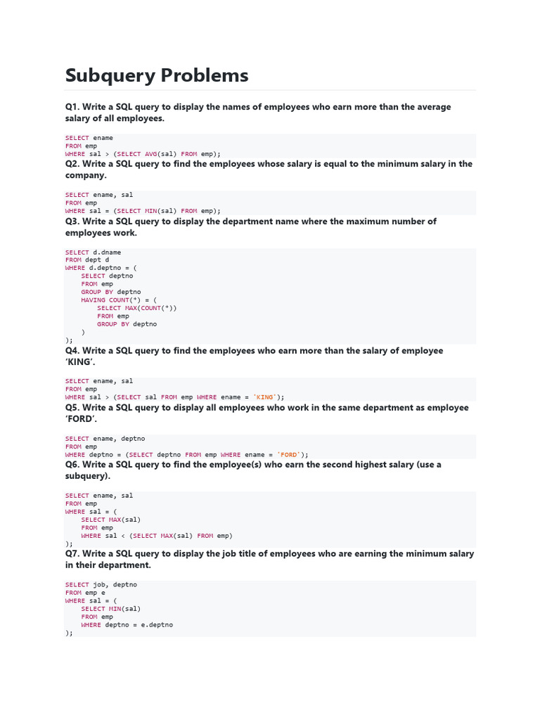 SQL Queries for Employee Analysis | PDF | Sql | Data Management Software