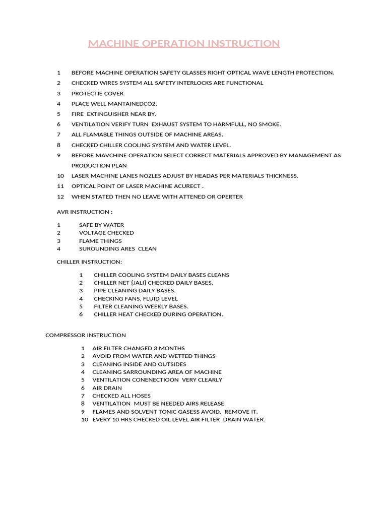 Machine Operation Before Instruction-2 | PDF